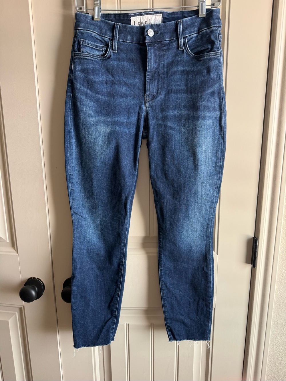 Frank Women's Cropped Blue Denim Jeans Stigo Women’s Size 28